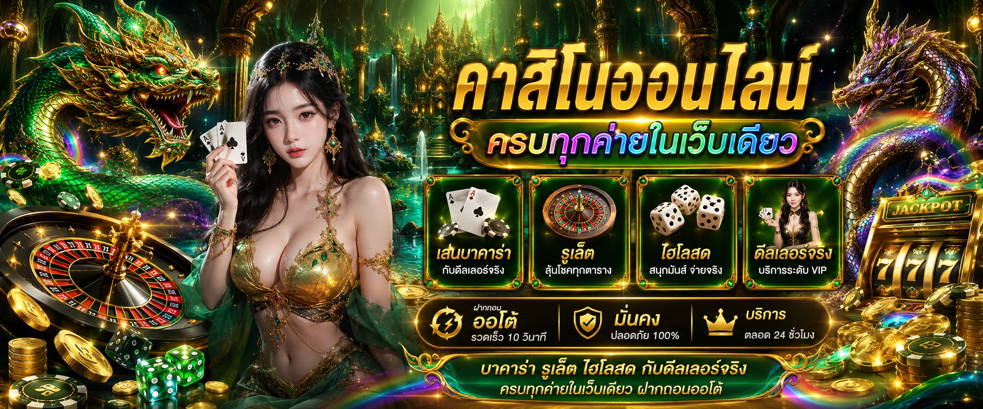 คาสิโนออนไลน์ NAKA345 ถ่ายทอดสดบาคาร่า
